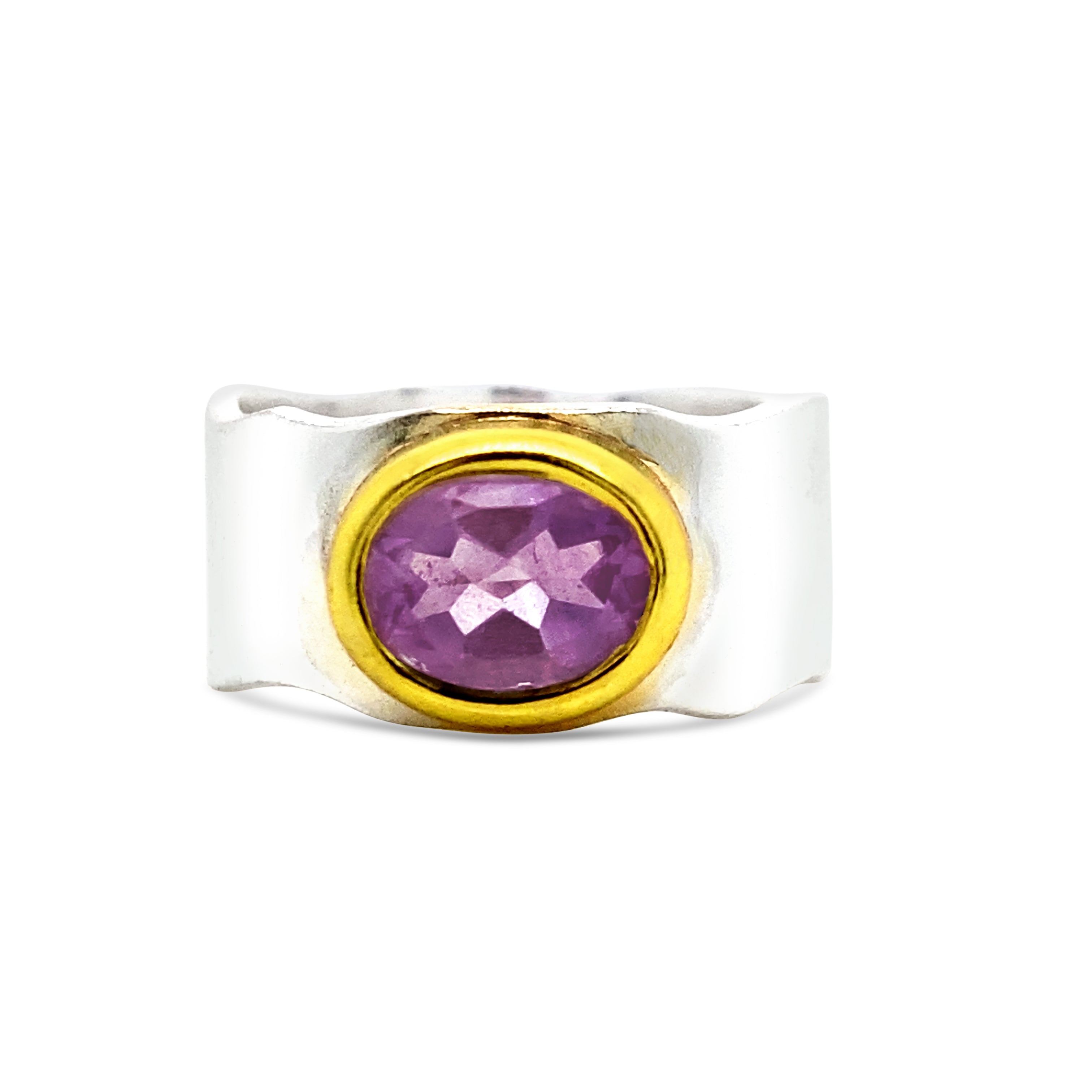 Amethyst Band Ring