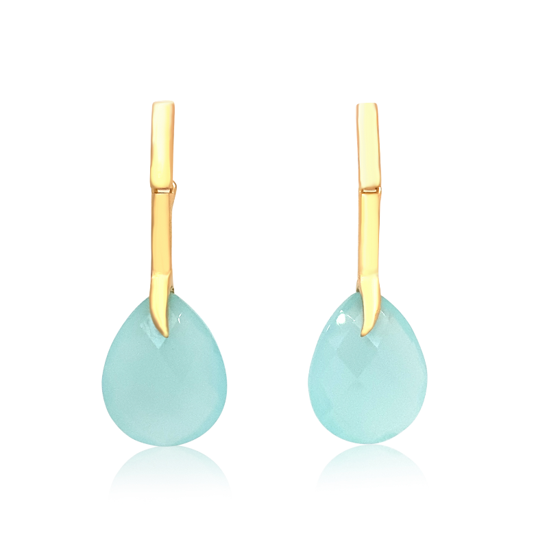 Aqua Drop Earrings