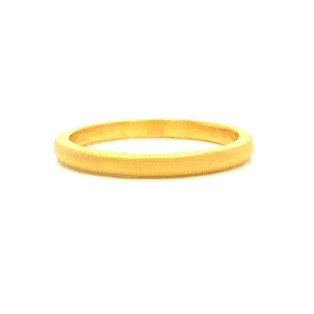 Brushed Gold Stacking Ring