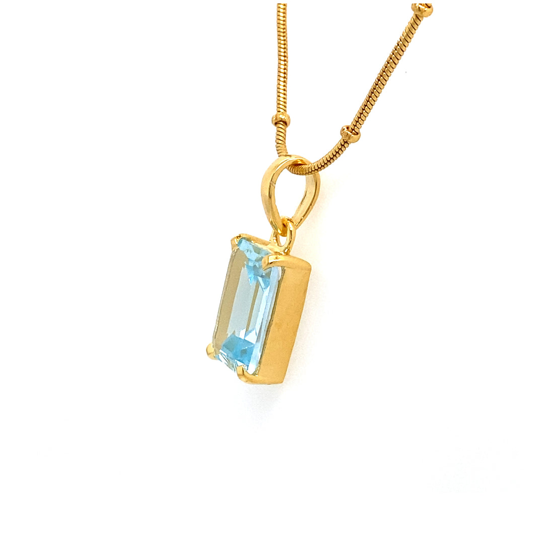 Blue Sky Pendant and Chain