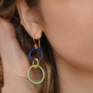 Circle of life earrings