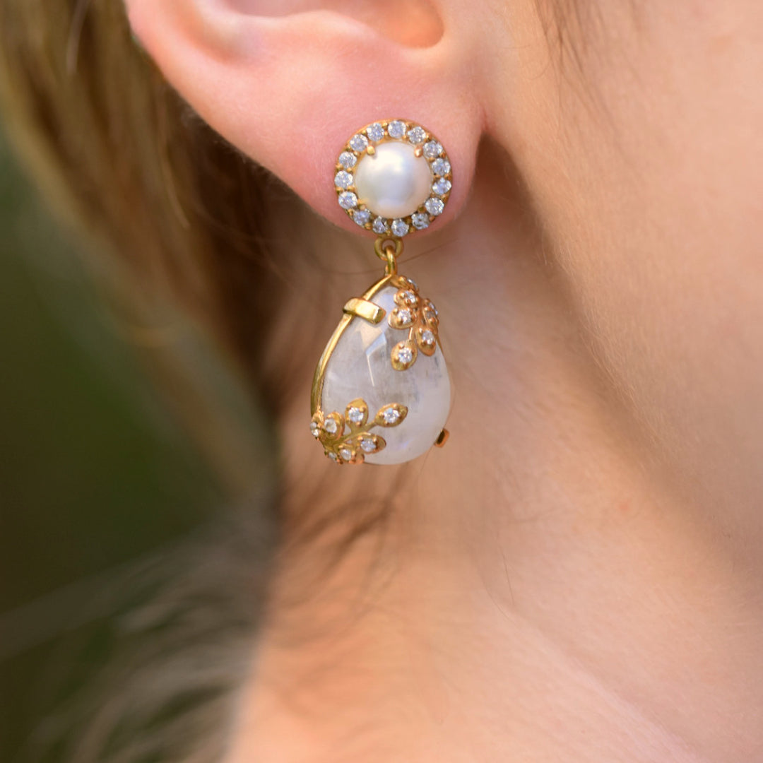 White Lace earrings