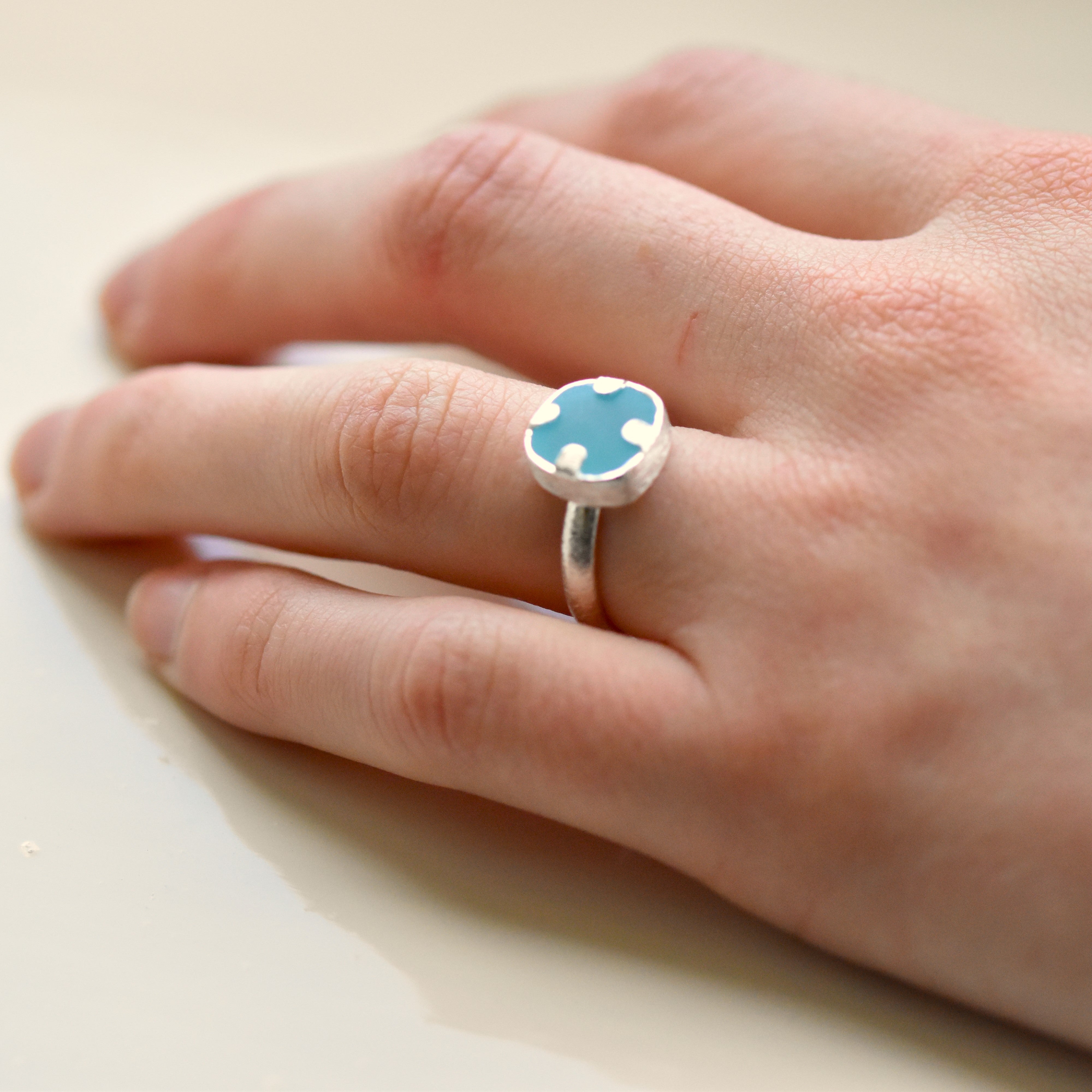 Serenity Ring in Blue