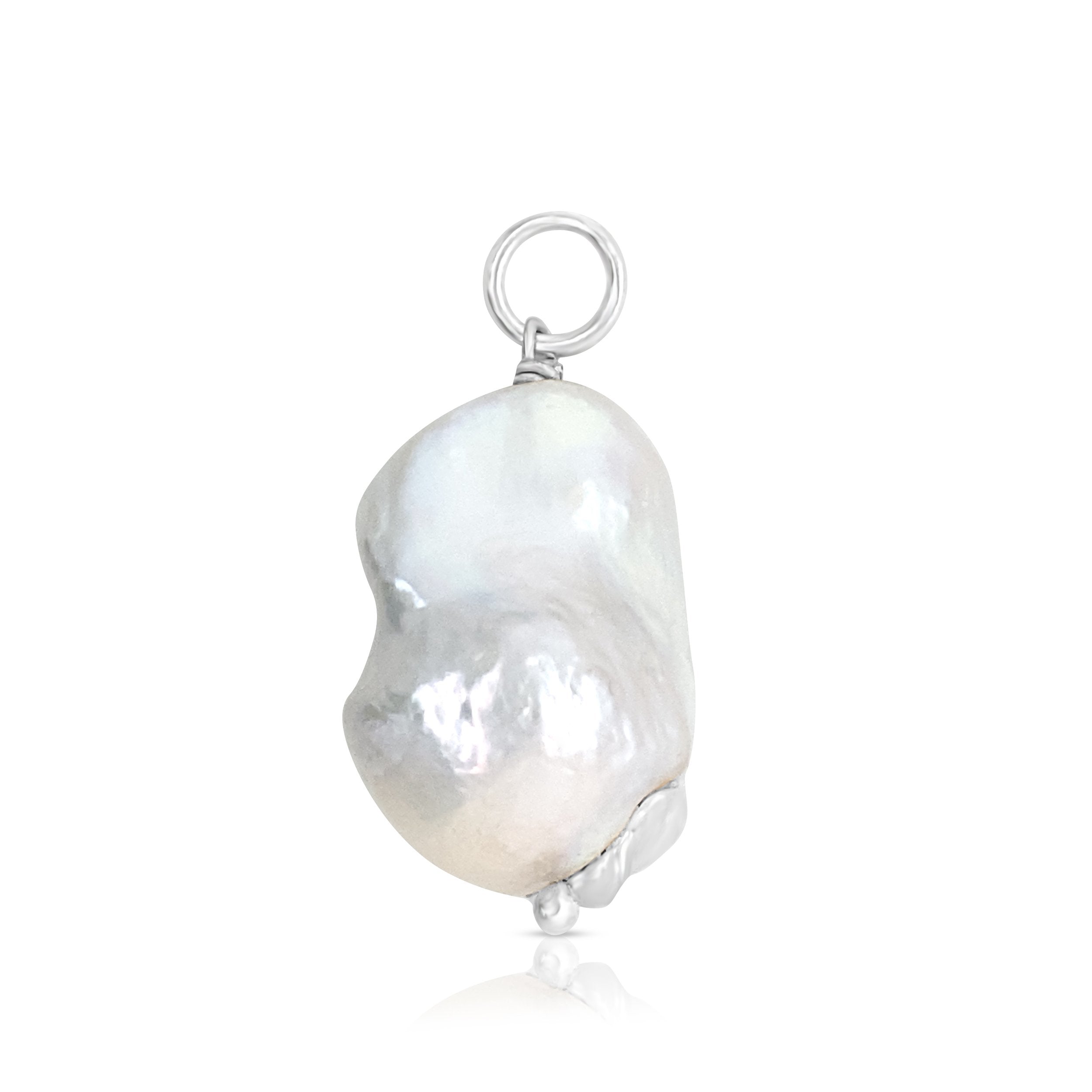 Baroque Pearl Pendant in Silver